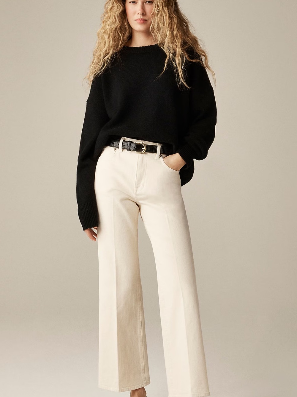 J. Crew Charley kickout cropped jean